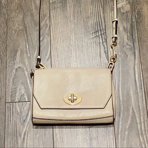 Women’s Coach Cream Leather Crossbody Purse